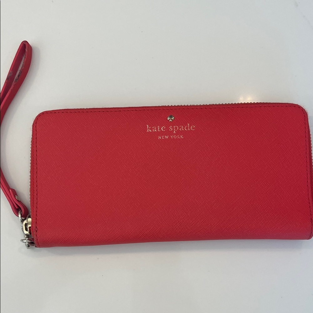 Kate Spade Vibrant Red Wristlet Clutch